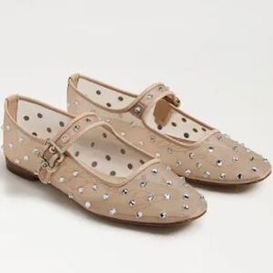 NWT Sam Edelman Shine Mary Jane Studded Flats